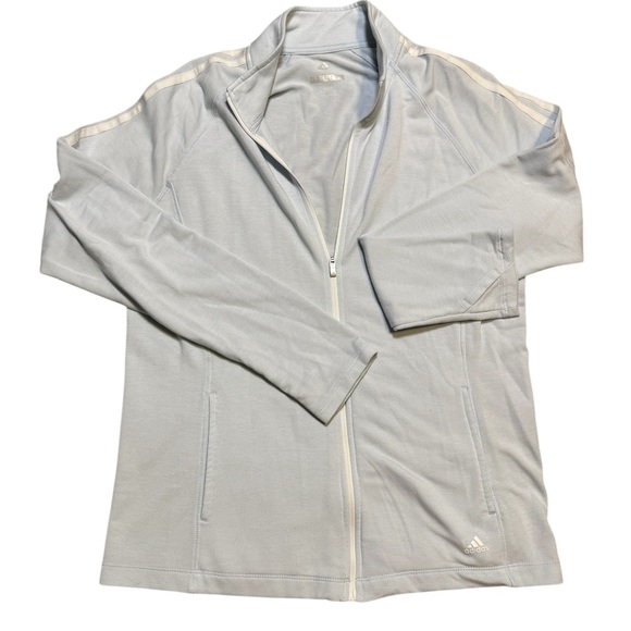 adidas Jackets & Blazers - Adidas lightweight jacket in pale blue size is large